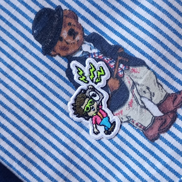 Vintage 90s Ralph Lauren Polo Bear Reworked Benny Shorts UNISEX ORIGINAL - Picture 2 of 7